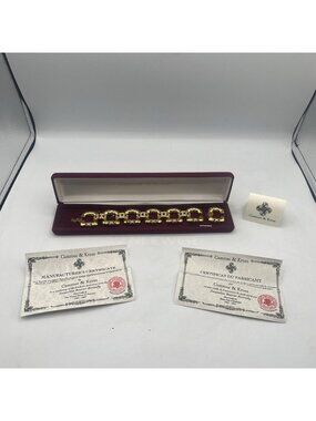 VINTAGE JACQUELINE KENNEDY CAMROSE KROSS Large Chainlink Bracelet